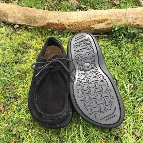 Birkenstock Black Leather Suede Pasadena Moccasin Size 8 - Picture 12 of 12